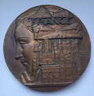 MONUMENTS of FRANCE  80mm TOURISTIC ART MEDAL by TURIN
