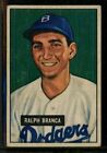 1951 Bowman #56 Ralph Branca Dodgers Back Wrinkle VG LOOK!