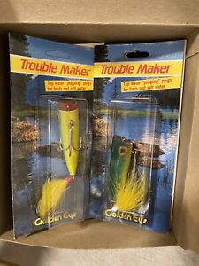 New ListingGudebrod Golden Eye Trouble Maker New Old Stock Box Of Lures Lot Of 8