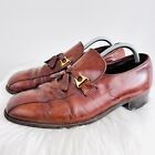 FLORSHEIM Imperial Wingtip Tassel Loafers Dress Shoes Stuart Brown ~10.5 Vintage