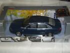 VERY HARD TO FIND CHECKMATE 1/18 DIECAST AUDI A6 MODEL CAR DARK BLUE MINT IN BOX