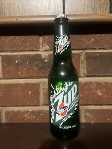New ListingFull 12 Oz. 7 Up Crisp Clear Green Soda Bottle, Recycle Bottle