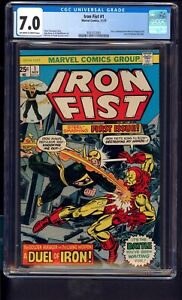 Iron Fist 1 CGC 7.0 Story Continued From Marvel Premiere 25 1975 OFF WHITE TO WP