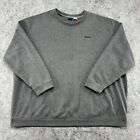 VINTAGE Reebok Sweater Mens 4XL Gray Logo Embroidered Pullover Sweatshirt Y2K