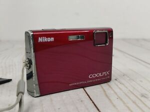 Nikon Coolpix S60 10.0 MP 5x Optical Zoom Red Compact Digital Camera Tested