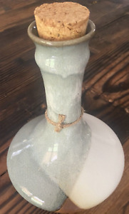 New ListingHandmade Glazed Ceramic Pottery Vase/Decanter with Original Cork topper 9