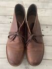 Clarks Bushacre Men's Chukka Brown Leather Boot - US Size 11 M Rubber Sole