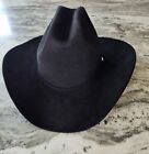 Resistol 7X Beaver Western Cowboy Hat Black Size 7 1/4- Vintage!