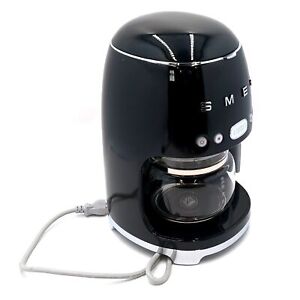 SMEG DCF02 10-Cup Drip Coffee Maker Black DCF02BLUS