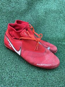 NIKE iD Phantom Vision Elite Red Soccer Cleats Men's Size 11 AR4962-995 Used