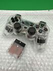 PS2 PS1 Wireless 2.4GHz Dual Vibration Controller Transparent Clear