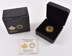 2021 Canada $20 Reverse Proof Gold Coin Coat Of Arms 100th Anniversary *9584