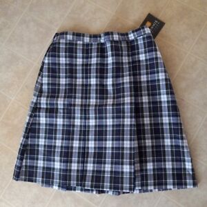 Dennis school uniform skirt Box Pleat Marymount plaid size G7 NEW