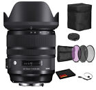 Sigma 24-70mm f/2.8 DG OS HSM Art Lens for Canon EF with Bundle: 3pc Filter Kit