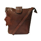 Women's Crossbody Bags Genuine Leather Shoulder Office Bag Brown Handbag