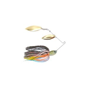 Lookout Lure Spinnerbaits  - Double Willow Brass - Bluegill - 1/4, 3/8, 1/2 oz