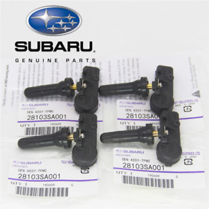Set of 4PCS TPMS Tire Air Pressure Sensors 28103SA001 28103AJ00A for Subaru WRX (For: STI)