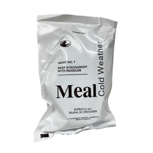 Cold Weather Military MRE Individual Meals - 2024 Inspection Date