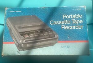 New ListingRadio Shack CTR-62 Portable Cassette Tape Recorder - Built in Mic W/ 6 New Tapes