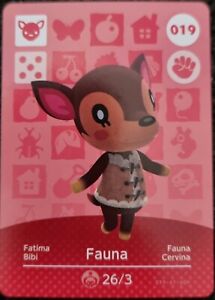 Fauna Animal Crossing Amiibo Series 1 Card *Authentic*