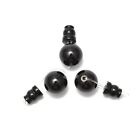 Black Onyx Guru Beads Three Holes T-Beads Size 10mm Sold by One Set