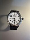 Shinola The Runwell 47mm Silver Stainless Steel Case with Black Leather Band