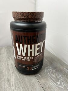Authentic Whey Muscle Building Whey Protein, Chocolate 36.5 oz Exp 6/25 (dented)