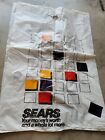 Vintage Sears Large Plastic Bag Color Squares Logo