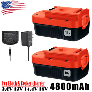 1-2Pack 18V for Black and Decker HPB18 18 Volt 4.8Ah Battery HPB18-OPE 244760-00
