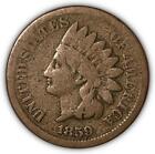 New Listing1859 Indian Head Cent Very Good VG Coin #7337