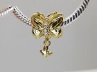 Authentic Pandora  Shine Butterfly 18ct gold Charm