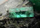 27 Ct . Well Terminated Top Color PANJSHIR Emerald Crystals Combine with pyrite.