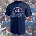 Navy Colorado Avalanche 3-Time Win Hockey Champs T-Shirt S-5XL