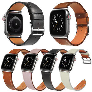 Genuine Leather Band for Apple Watch Series 6 5 4 3 2 1 38mm 40mm 42mm 44mm SE