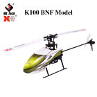 Wltoys XK K100 6CH 3D 6G System Single Paddle RC Helicopter BNF Aircraft Drone