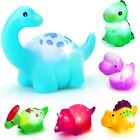 TOY Life Dinosaur Bath Toys for Kids 3 4 5 8 Light Up Bath Toys for Toddler Boys
