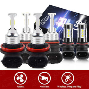 For Dodge RAM 1500 2500 3500 2013 2014 2015 6500K LED Headlights Fog Light Bulbs