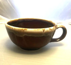 Vintage McCoy Pottery 137 Soup Bowl Coffee Mug Large With Handle Brown Drip
