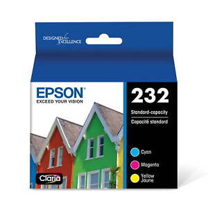 EPSON 232 Claria Ink Standard Capacity Color Combo Pack (T232520-S) Works with W