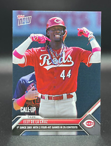 2023 Topps Now ELLY DE LA CRUZ Reds Call Up #523 (x2 Four Hit Games in 1st 25)