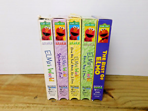 New Listing5 Sesame Street Elmo's World VHS 4 Elmo's World and the Best Of Elmo