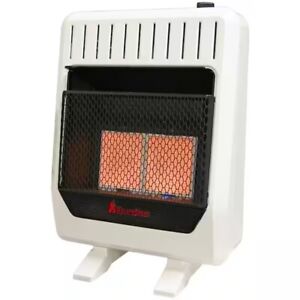 HearthSense Gas Wall Heater 20000-Btu/h Thermostat Control Ventless w/ Blower