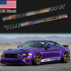 2pcs JDM NEO Racing Reflective Body Side Stripe Vinyl Sticker For Ford Mustang (For: 2009 Acura TSX)