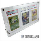 Triple Graded Card Premium Acrylic Standing Display Frame Case PSA CGC MGC