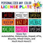 Any State Any Color Customized Aluminum LICENSE PLATE TAG Auto ATV Motorcycle