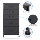 Versatile Chest Of 5 Drawers Sturdy Storage Cabinet Non-woven Fabric Home Decor