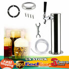 Single Tap Draft Beer Tower Kegerator Bar Single Chrome Faucet Stainless Steel!