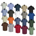 Red Kap Work Shirt Solid Color 2 Pocket Men's Industrial Uniform Short Sleeve