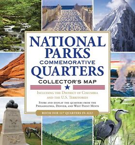 National Parks Commemorative Quarters Collectors Map 2010-2021 (includes