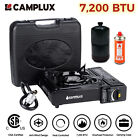 Camplux Portable Camping Stove w/Case & Hose Propane Gas&Butane Outdoor Cooking